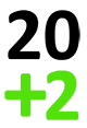 20 und 2 Logo